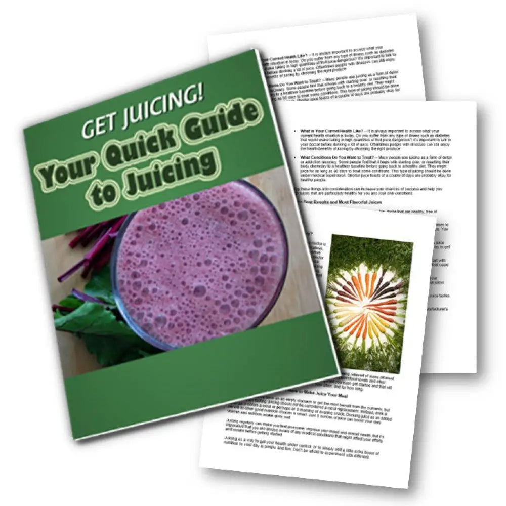 Get Juicing! Your Quick Guide To Juicing Plr Report Reports