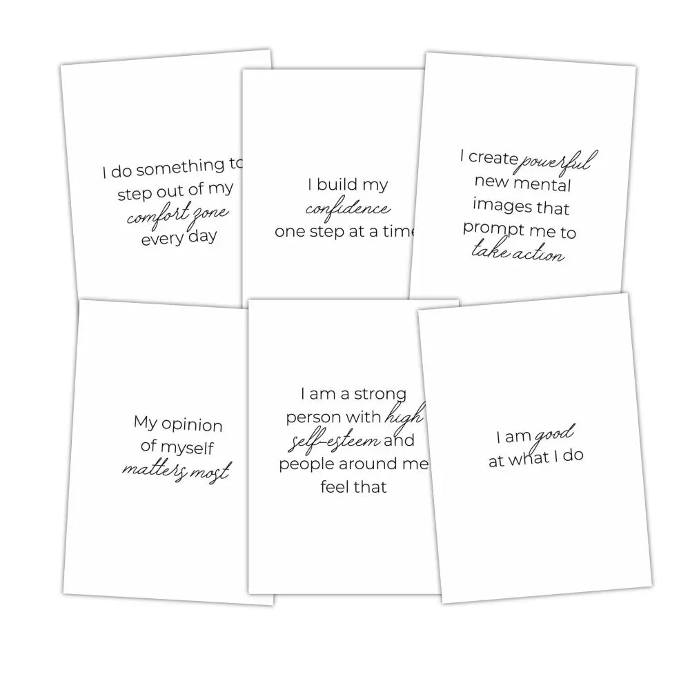 36-Get Out of Your Comfort Zone Affirmations - PLR Card Deck