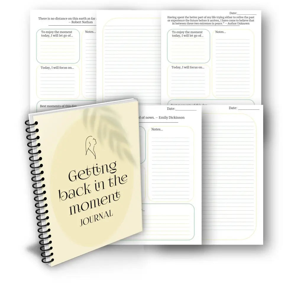Getting Back In The Moment Printable Journal With Private Label Rights Plr Journals