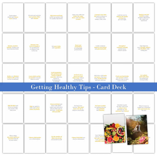 Getting Healthy Tips - Plr Card Deck Business Templates