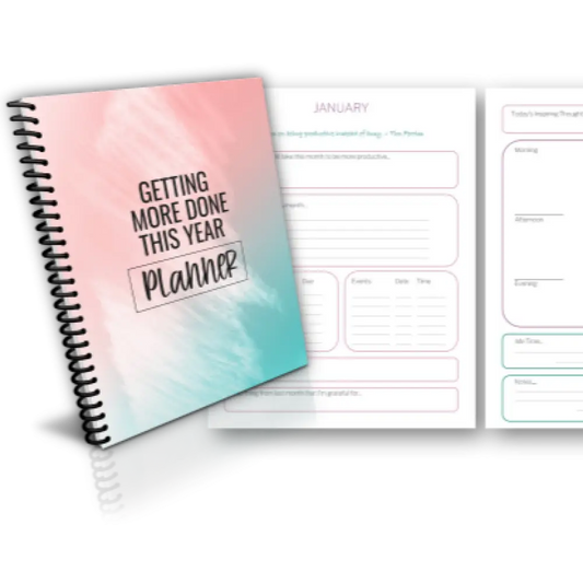 Getting More Done Stop Procrastinating 365-Day Printable Planner With Private Label Rights Plr