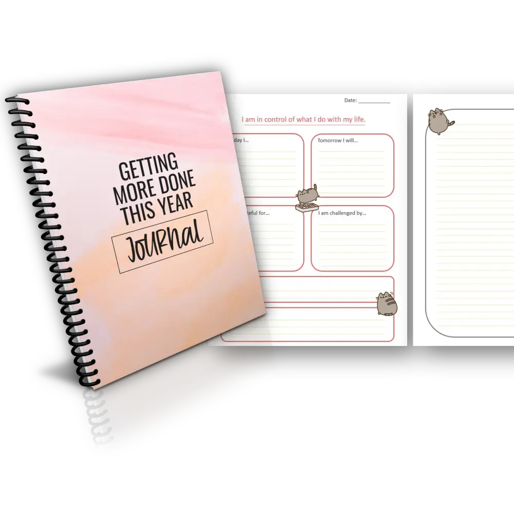 Getting more done this year journal plr