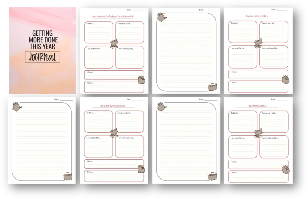 Getting More Done This Year Printable Journal With Private Label Rights Plr Journals
