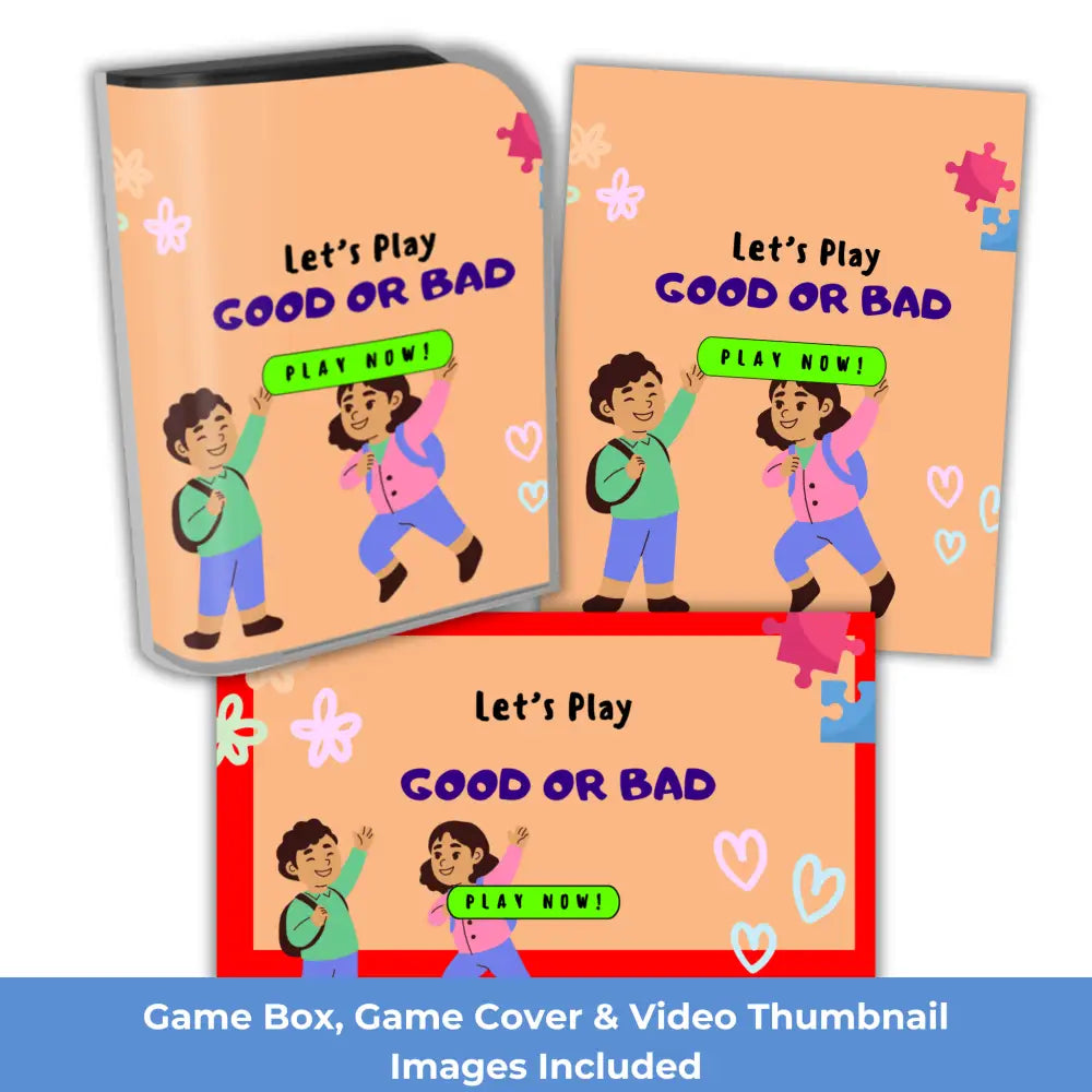 Good Or Bad Kid’s Game- Plr Rights Printable Journals