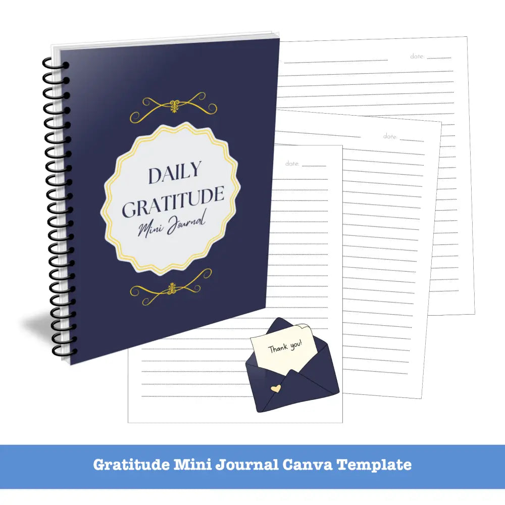 Gratitude Canva Journal Template - Mini Plr Templates
