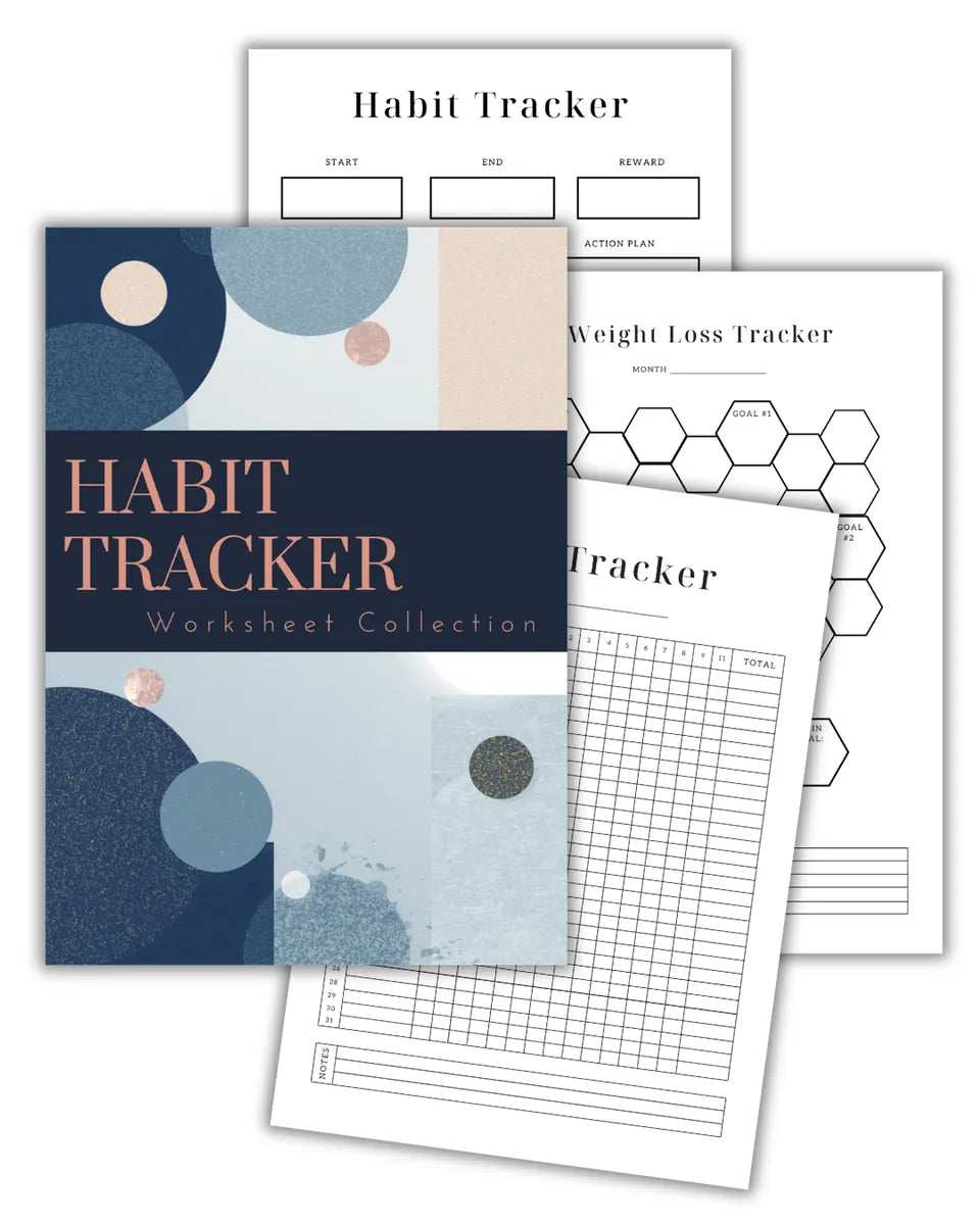 PLR Habit Tracker Worksheets