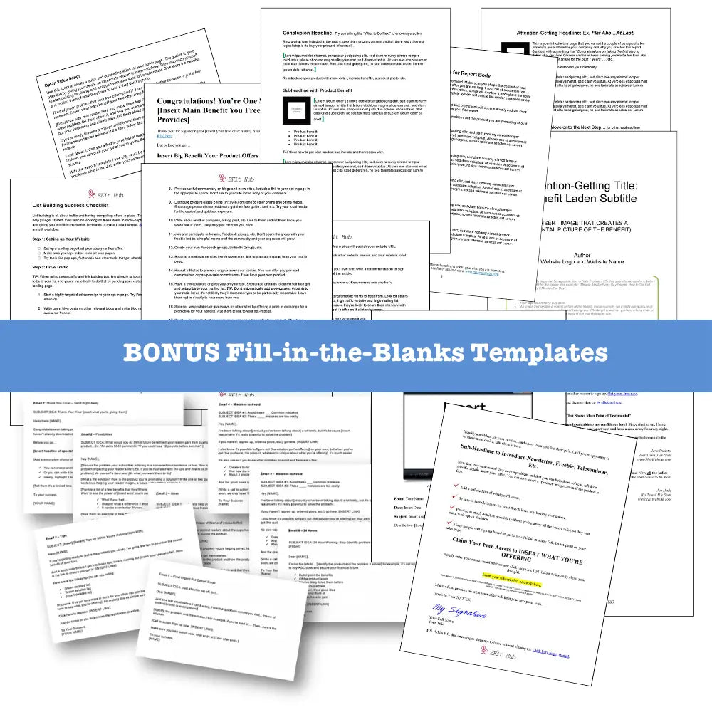 On Sale - High Value Free Offer Templates (With Plr)
