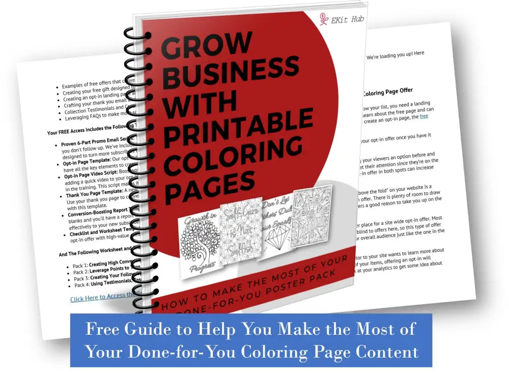 Free grow your business with printables coloring pages
