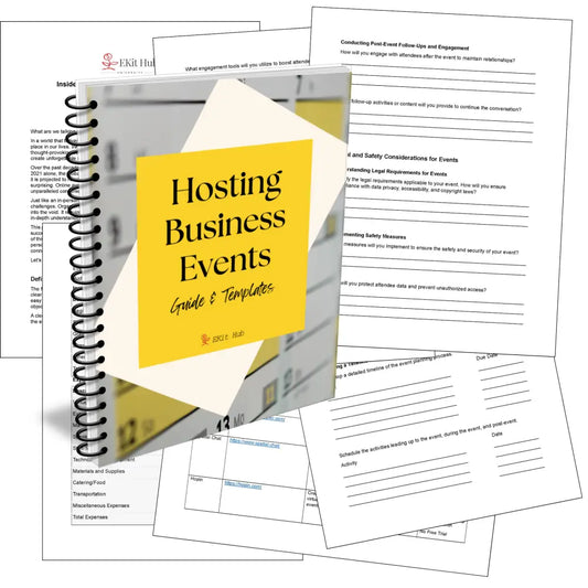 Hosting Business Events Templates + Guide With Plr Rights