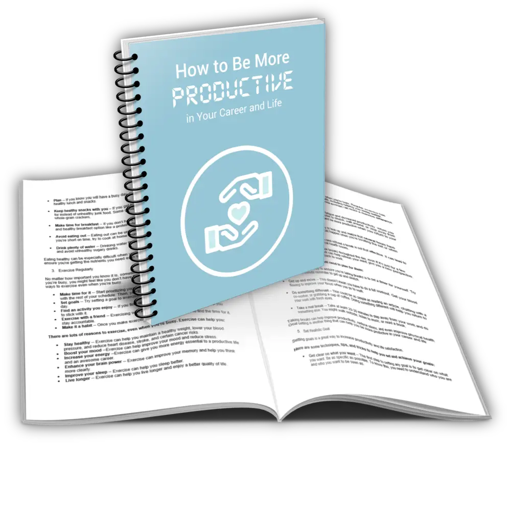 how to be more productive in your life and career plr report