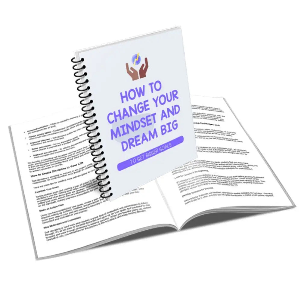 how to change your mindset and dream big report plr