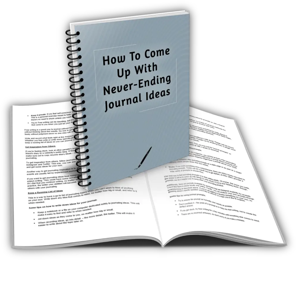 how to come up with never ending journal ideas commercial use report