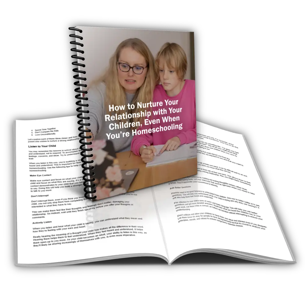 how to nurture your relationship with your children, even when you're homeschooling report plr