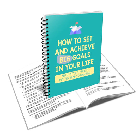 set and achieve big goals plr