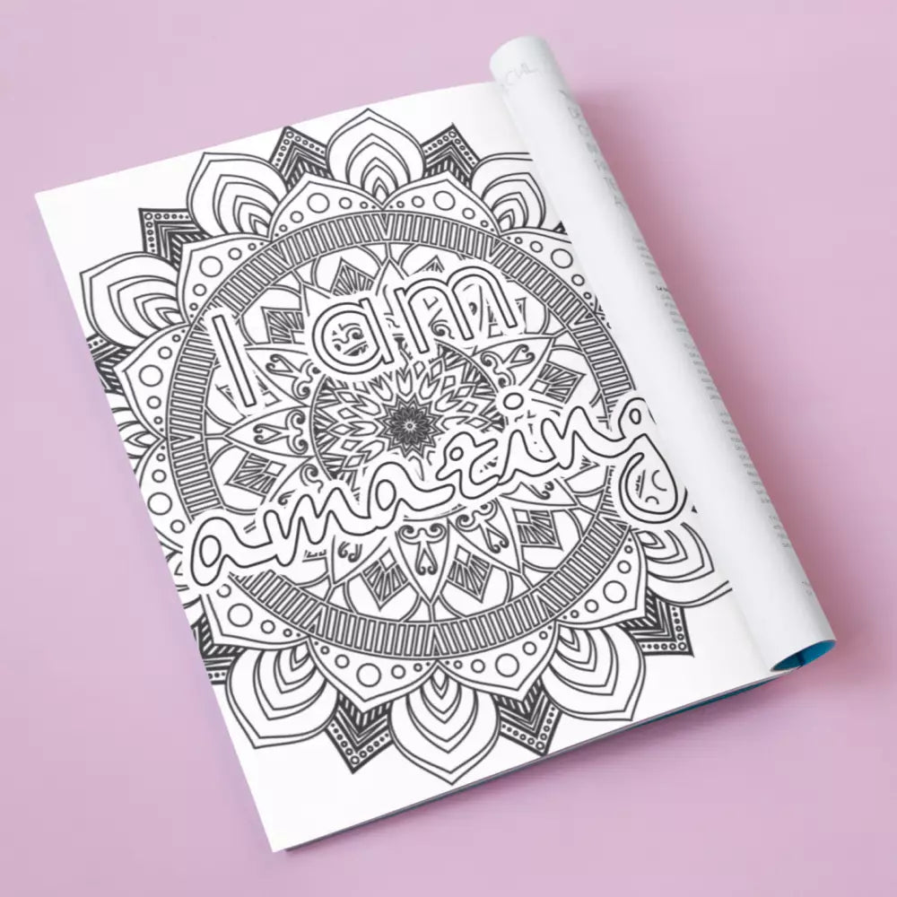 i am amazing  coloring page plr