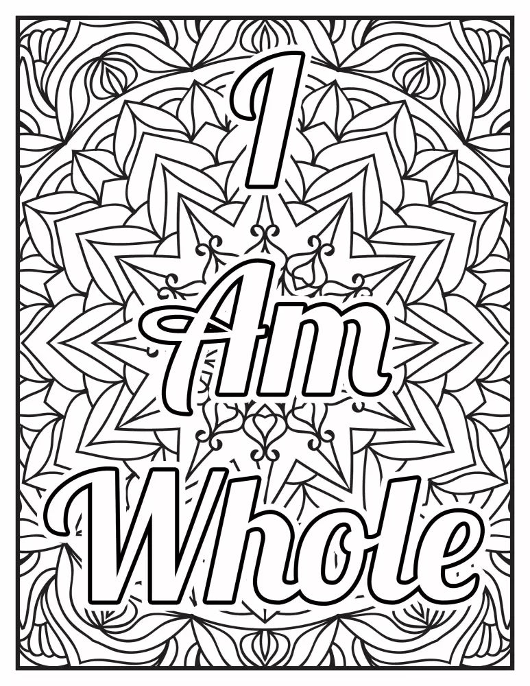 i am whole printable plr coloring page