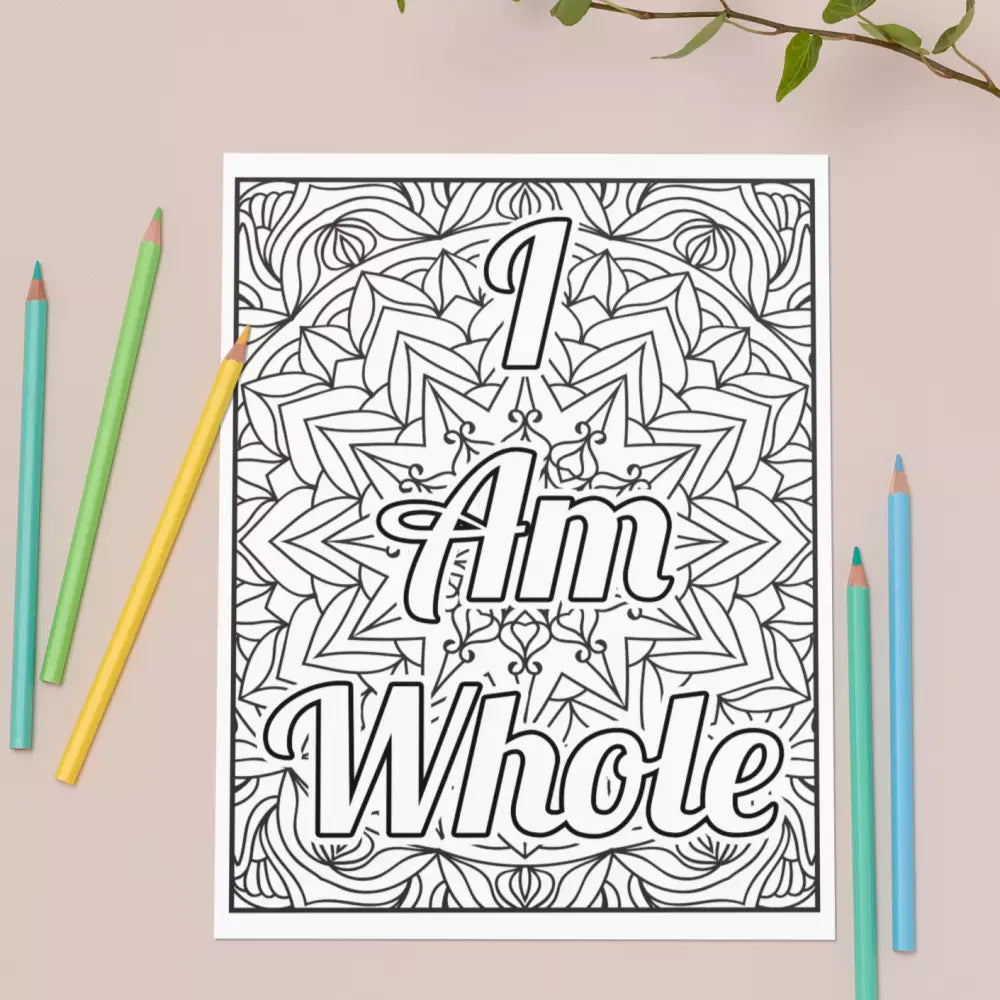 i am whole printable coloring page plr