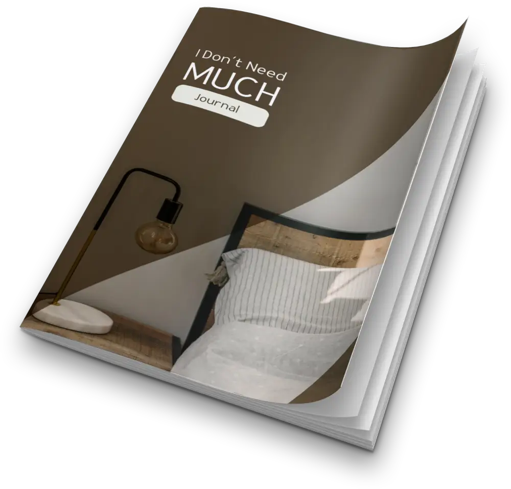 I don't need much minimalism plr journal