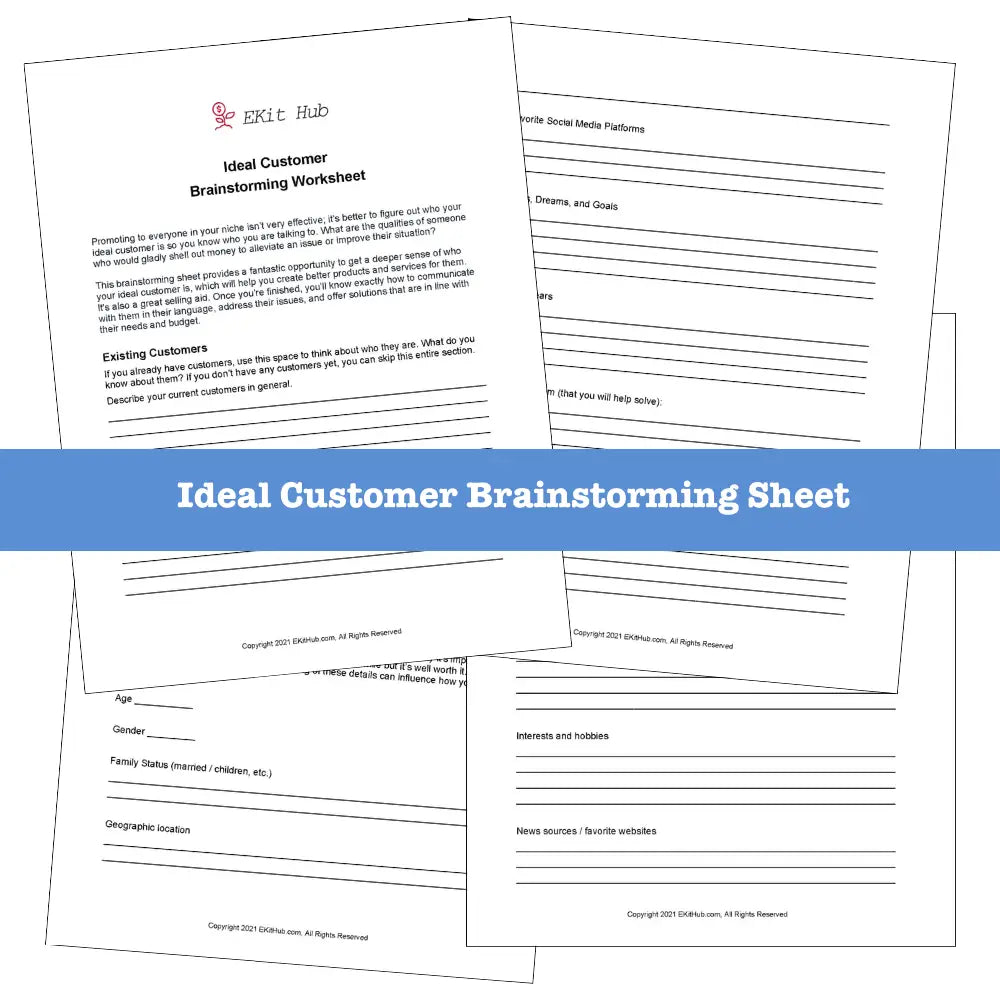 On Sale - Ideal Customer And Audience Building Templates Plr Reports