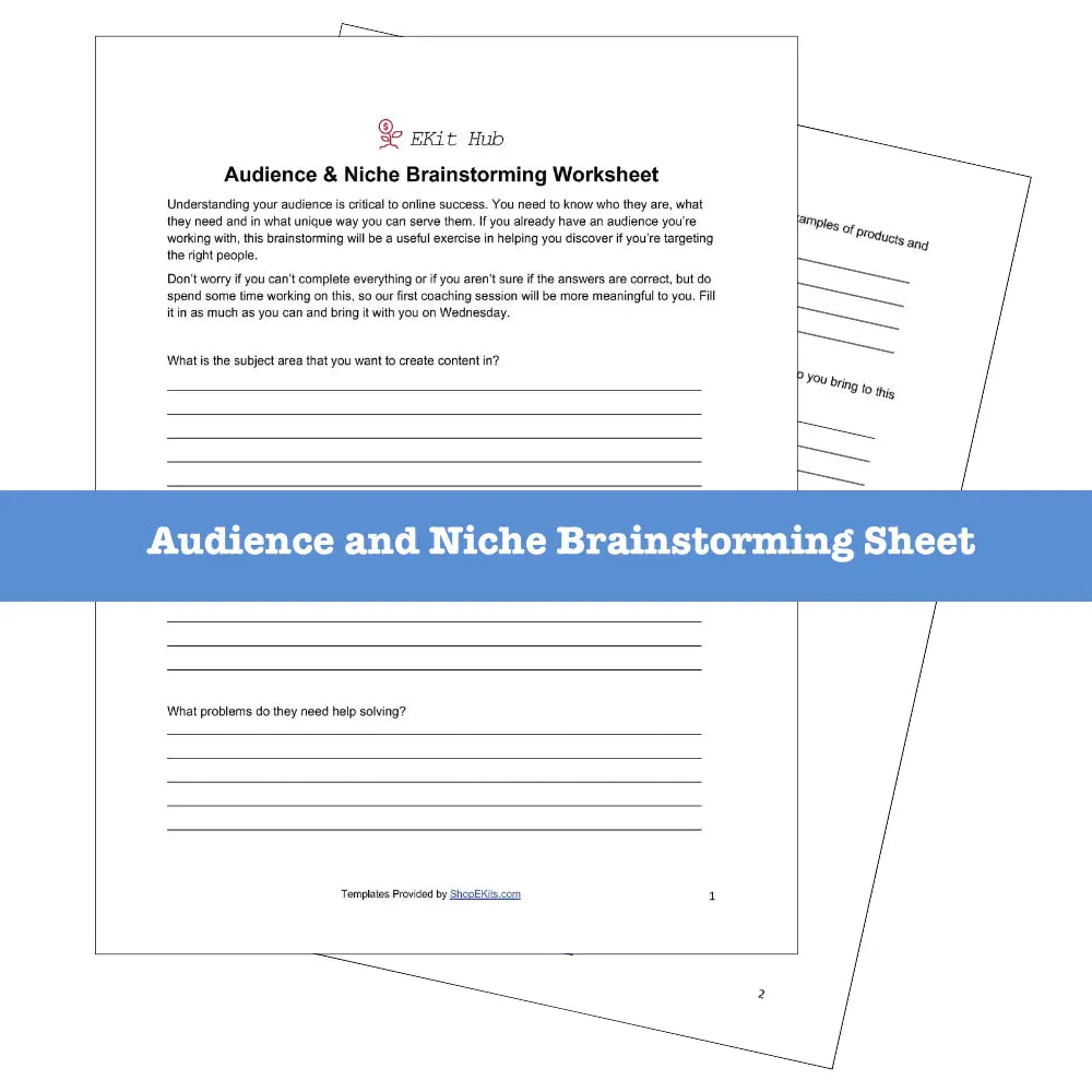 On Sale - Ideal Customer And Audience Building Templates Plr Reports