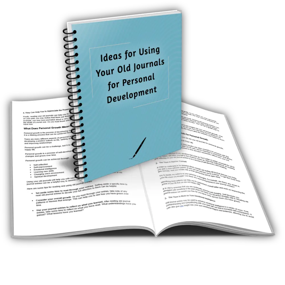 ideas for using your old journals for personal development private label rights report