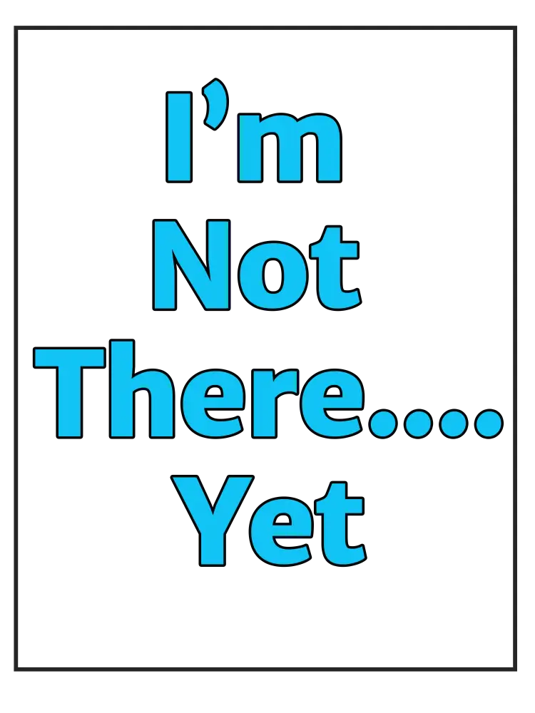 But Not There I'm Not There... Yet PLR Poster Graphic for Print-on-Demand Wall Art ...