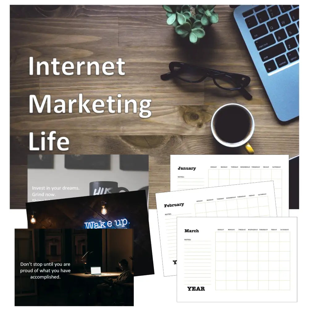 Internet Marketing Life Printable PLR Calendar