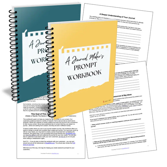 Journal Makers Prompt Writing Workbook Business Templates