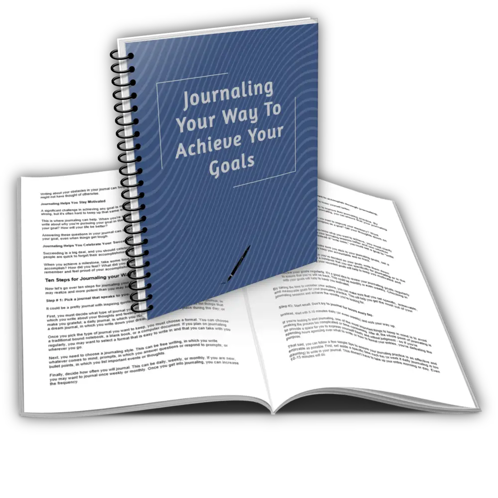 journaling your way to achieve your goals plr report