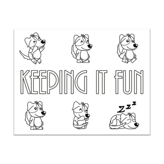 Keeping It Fun Plr Coloring Page - Inspirational Content With Private Label Rights Pages