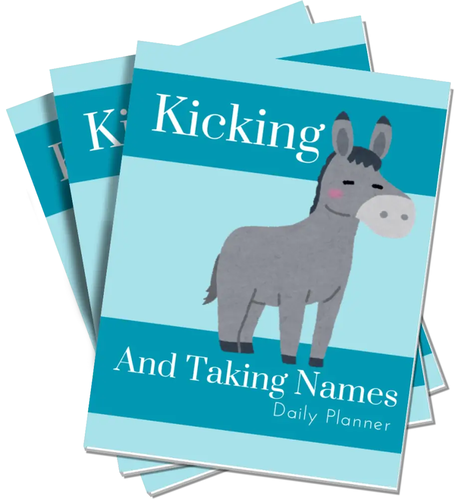 ’Kicking And Taking Names’ Plr Planner Printable Planners