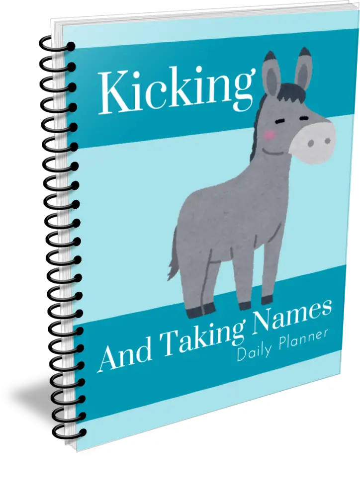 ’Kicking And Taking Names’ Plr Planner Printable Planners