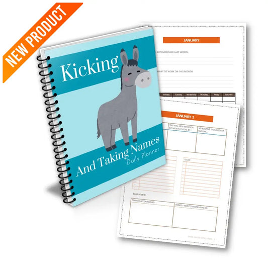’Kicking And Taking Names’ Plr Planner Printable Planners