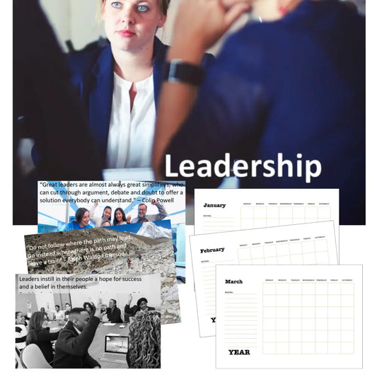 leadership printable plr calendar