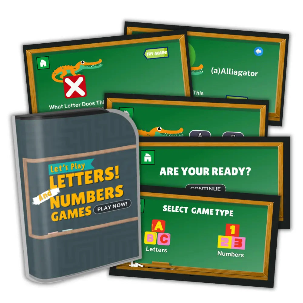 Letters & Numbers Kid’s Game- Plr Rights Printable Journals