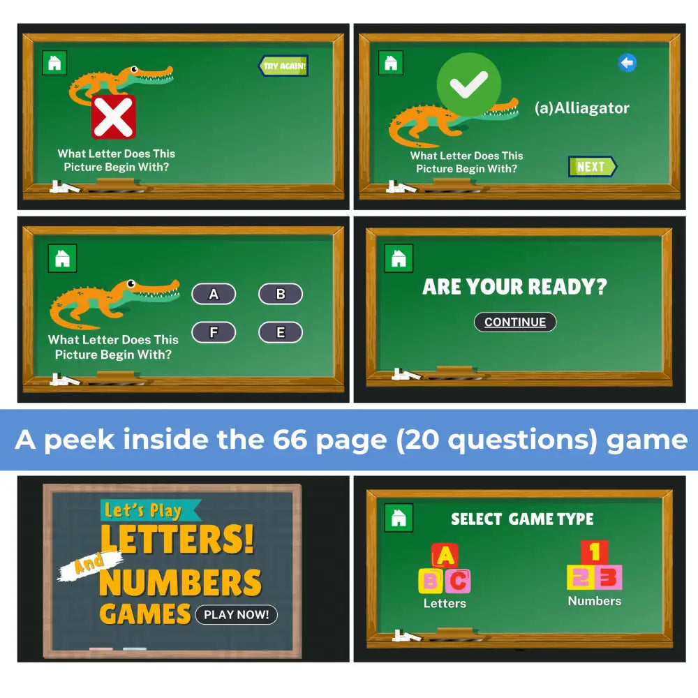 Letters & Numbers Kid’s Game- Plr Rights Printable Journals
