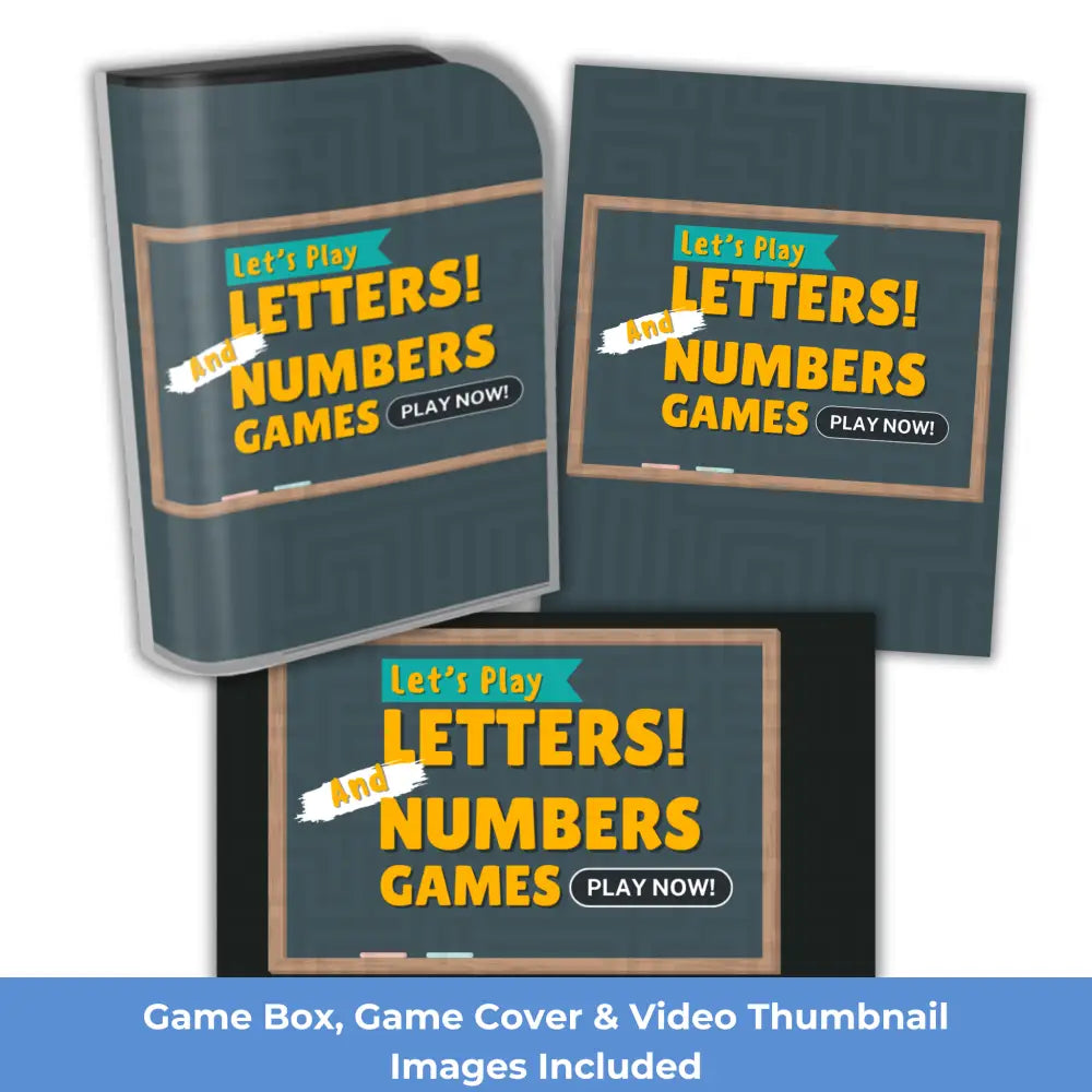 Letters & Numbers Kid’s Game- Plr Rights Printable Journals