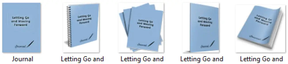 letting go and moving forward plr journal