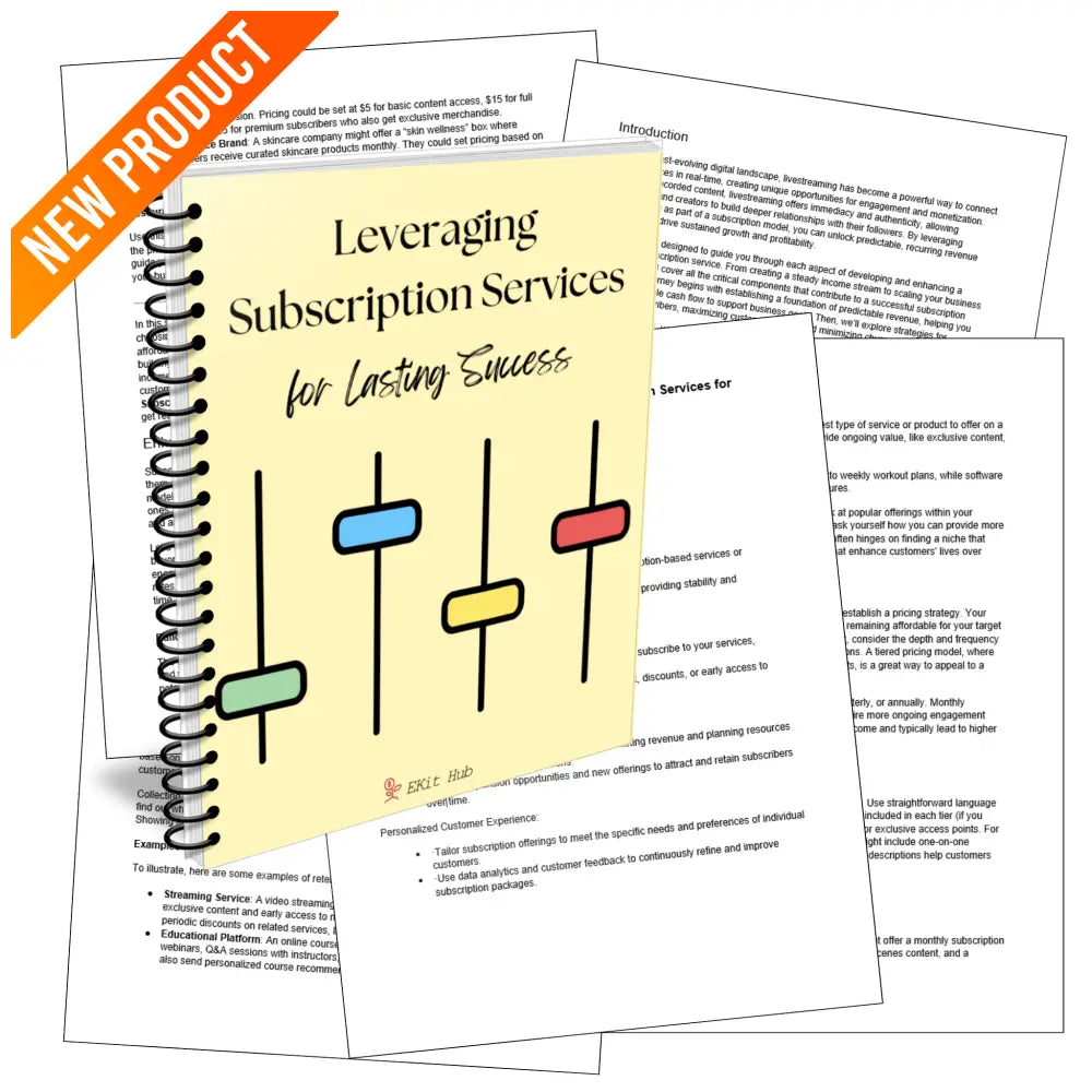 Leveraging Subscription Services For Success Guide + Templates Business