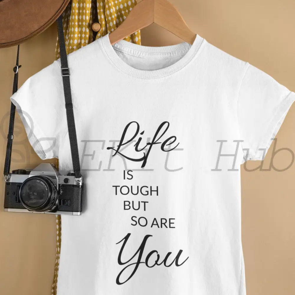 Life Is Tough But So Are You Plr Poster Graphic - For Print-On-Demand Wall Art And More Printable
