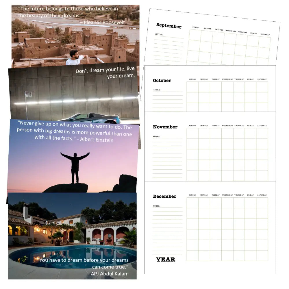 dream life calendar plr