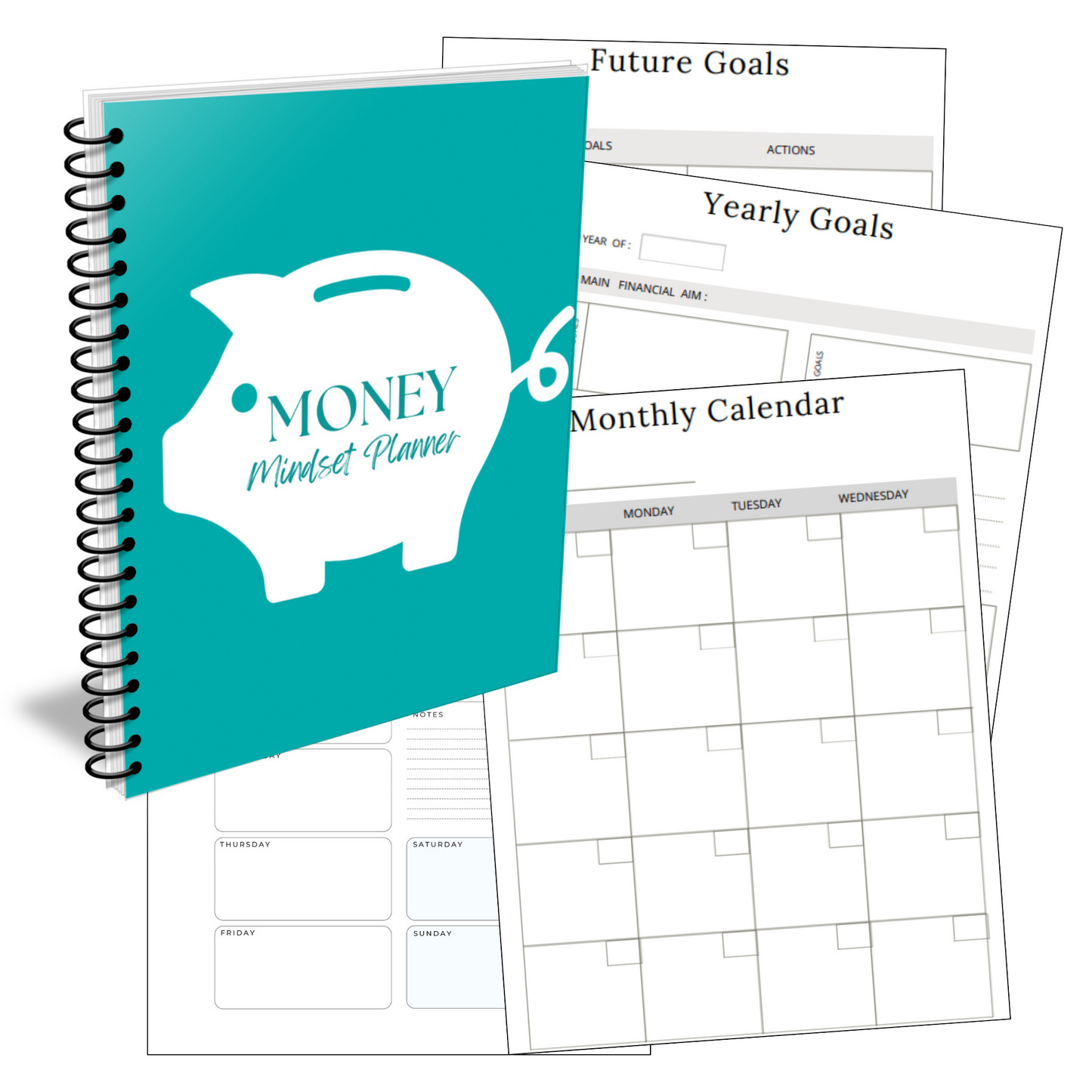 Premium Money Mindset Planner PLR - Canva Template Included