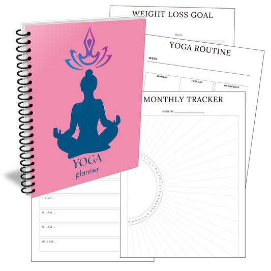 Premium Yoga PLR Planner with Canva Template