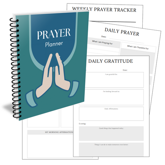 Premium Prayer Planner PLR Rights - Canva Template Included