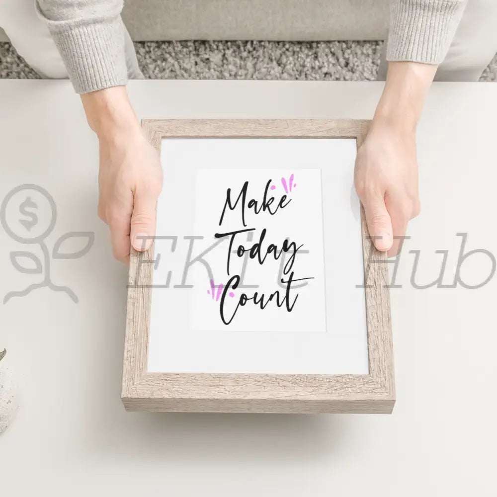 Make Today Count PLR Graphic