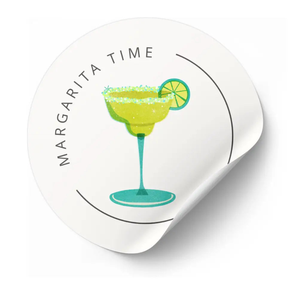 Printable Food and Drink Sticker - "Margarita Time"