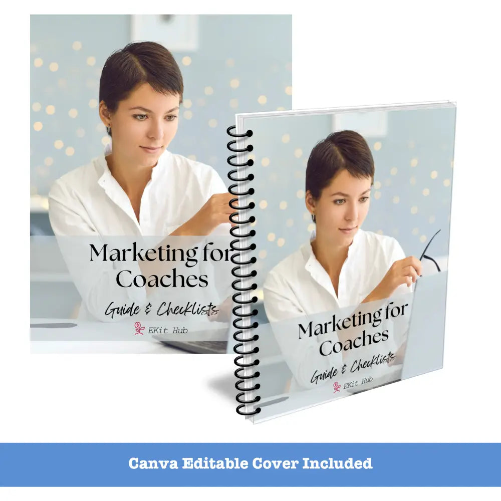 Marketing For Coaches Guide With Worksheets And Checklists Business Templates