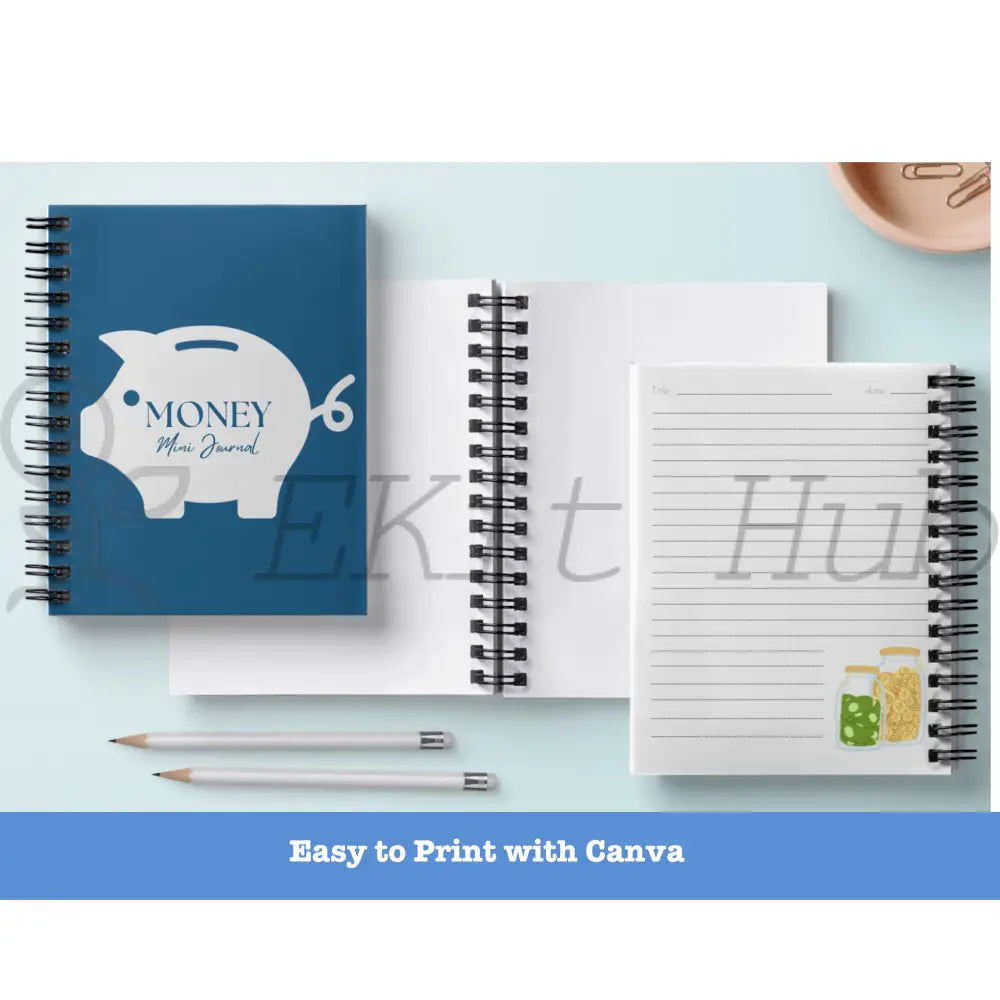 Money Journal Canva Template Mini PLR Journal money-journal-canva-template-mini-plr-journal