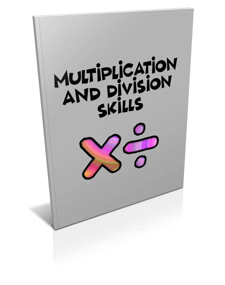 ’Multiplication & Division Problems’ Kid’s Workbook - Plr Printable Journals