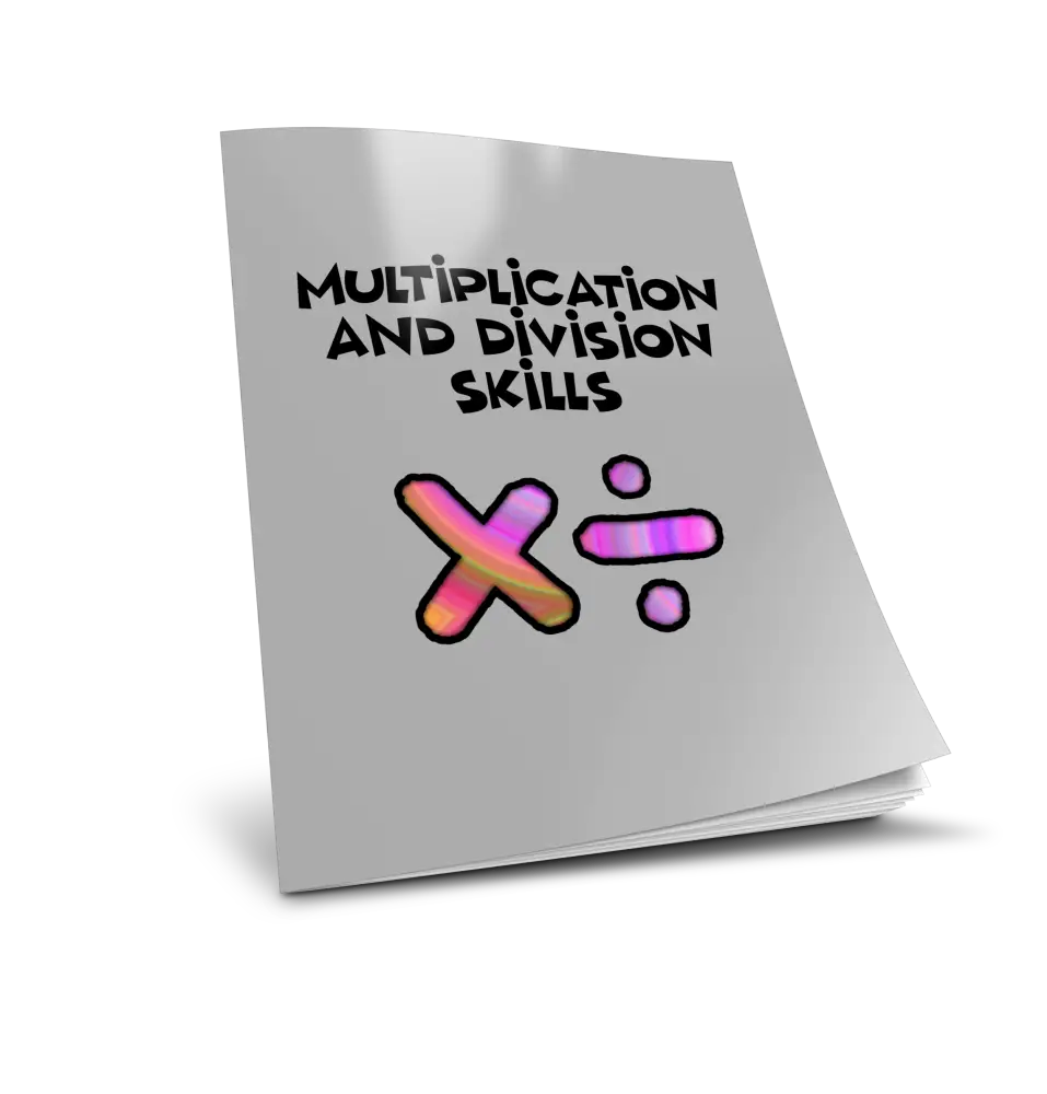 ’Multiplication & Division Problems’ Kid’s Workbook - Plr Printable Journals